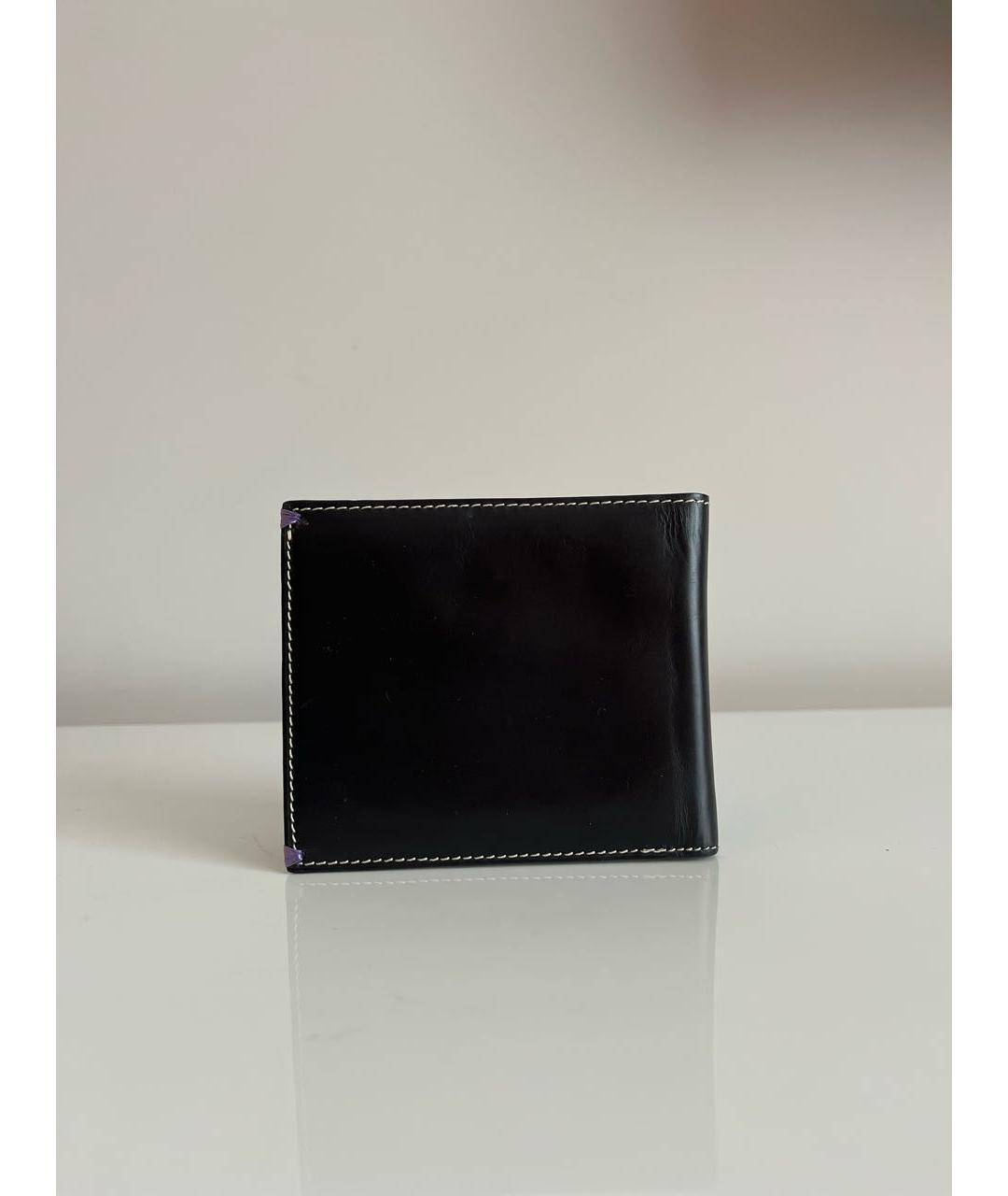 PAUL SMITH Черный кожаный кошелек, фото 2