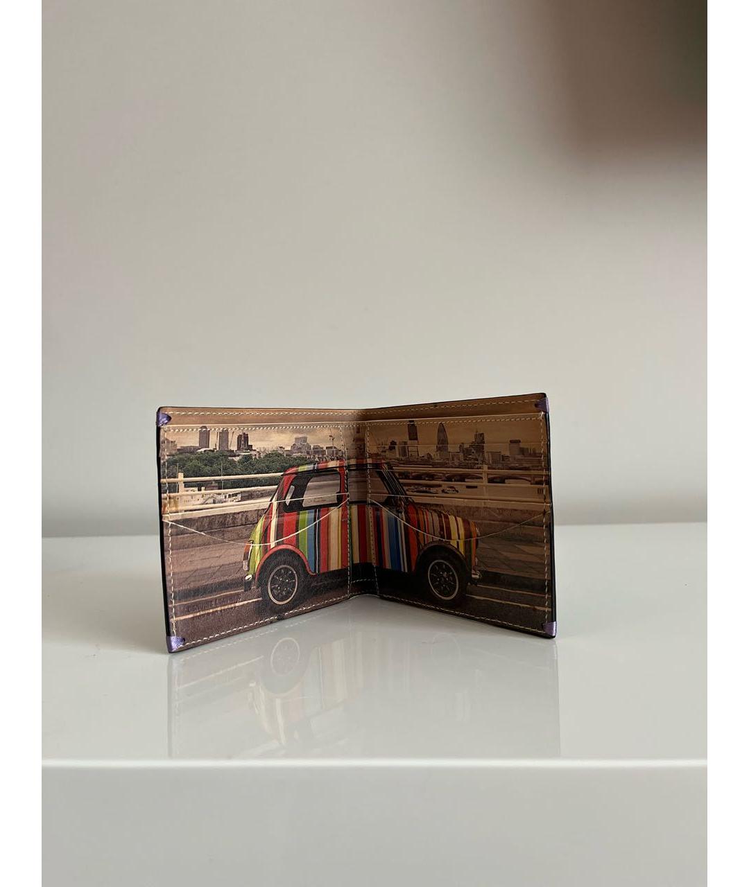 PAUL SMITH Черный кожаный кошелек, фото 3