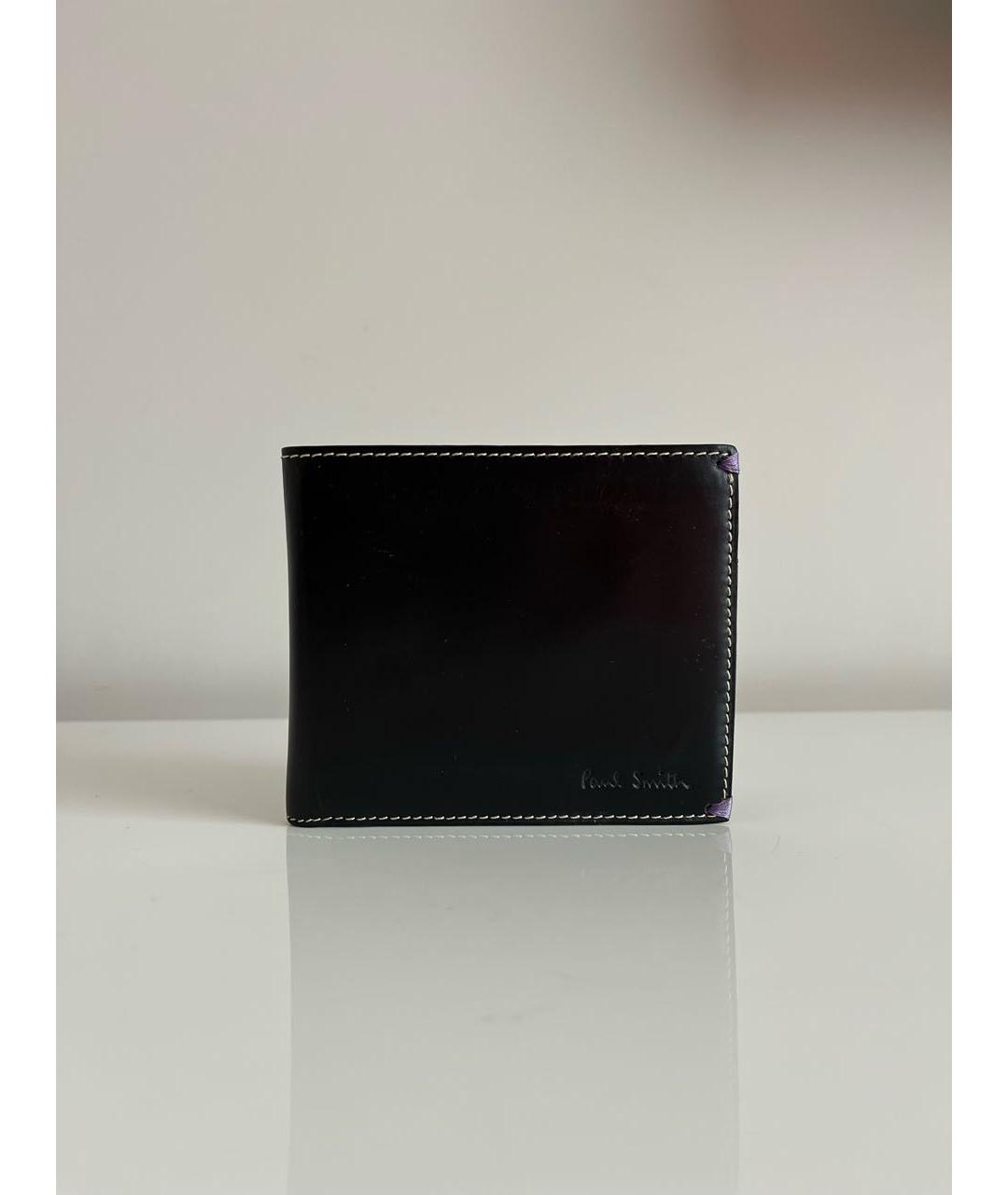 PAUL SMITH Черный кожаный кошелек, фото 7