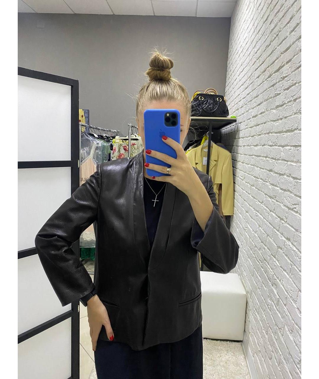 BRUNELLO CUCINELLI Коричневый кожаный жакет/пиджак, фото 7