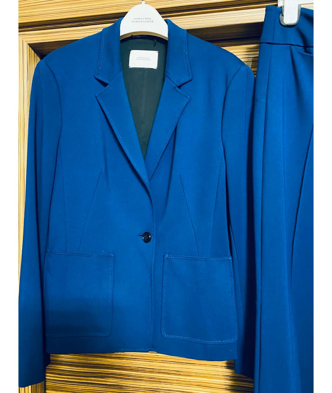 DOROTHEE SCHUMACHER Синий вискозный костюм с брюками, фото 3