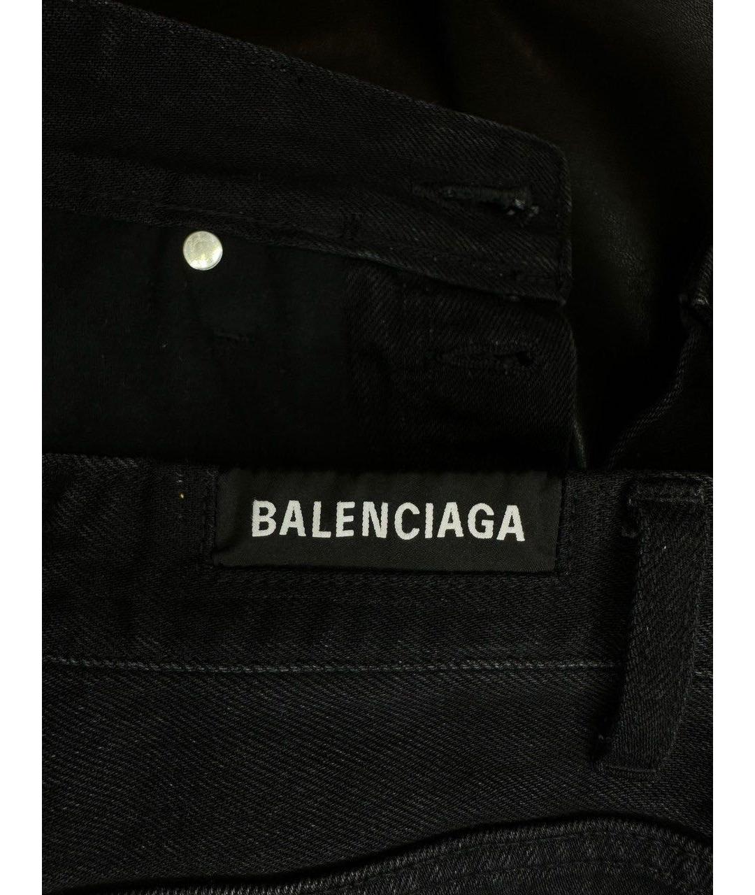 BALENCIAGA Черные прямые джинсы, фото 8