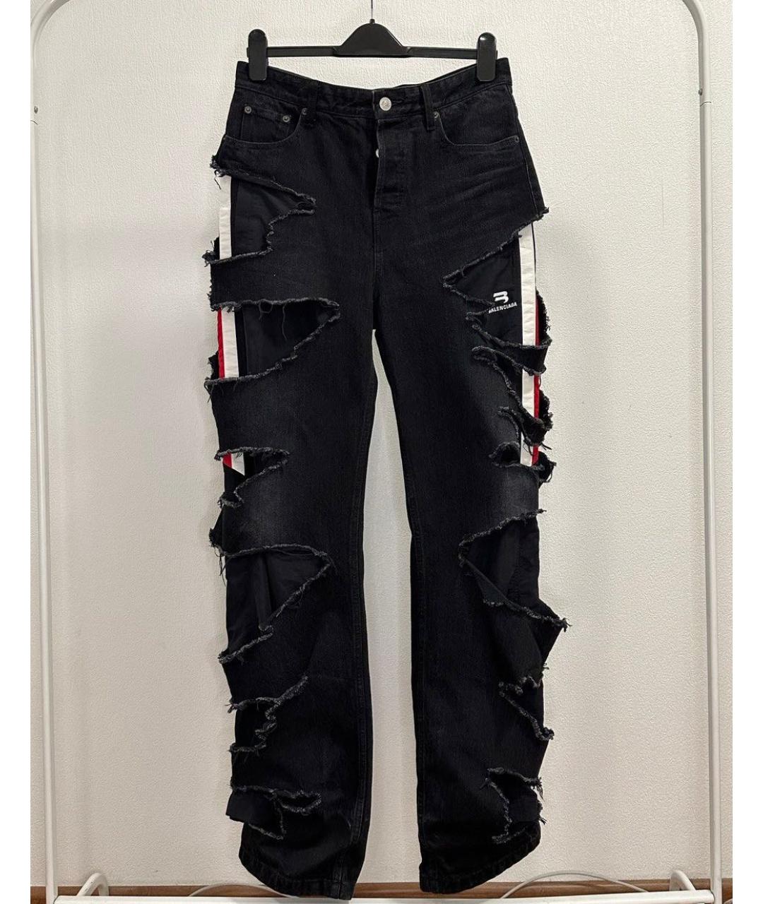 BALENCIAGA Черные прямые джинсы, фото 9