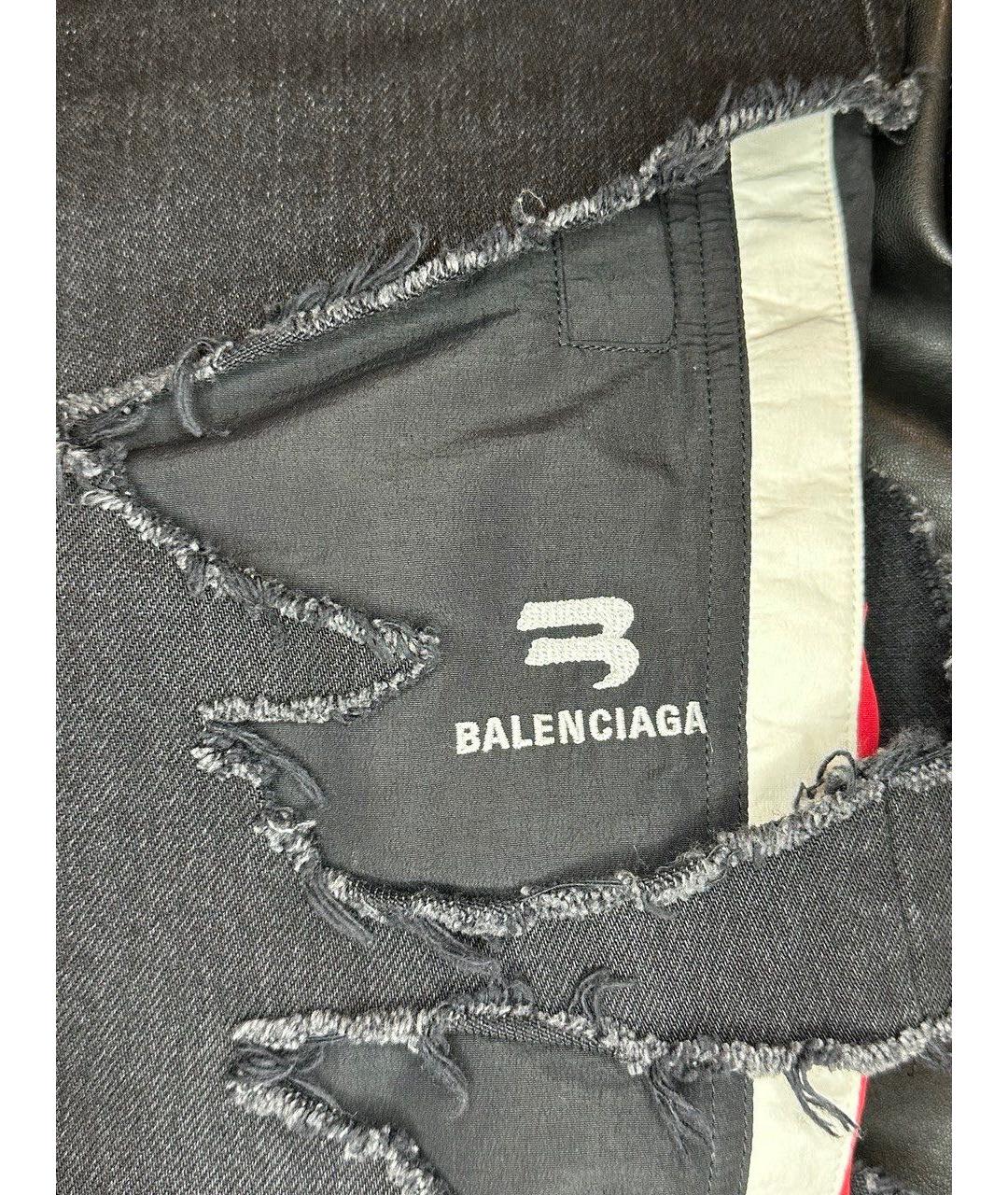 BALENCIAGA Черные прямые джинсы, фото 4