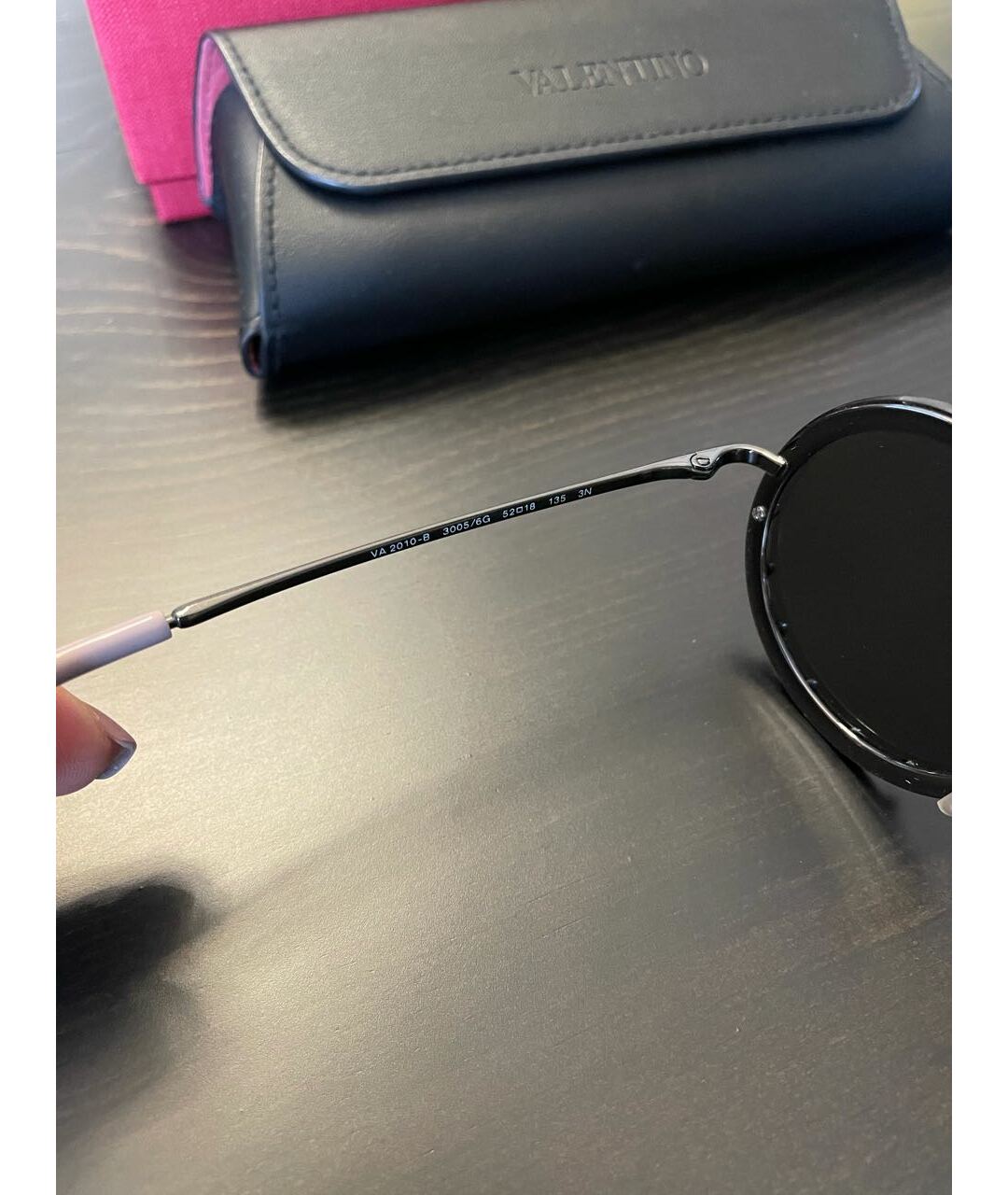 VALENTINO Серебряные металлические солнцезащитные очки, фото 4