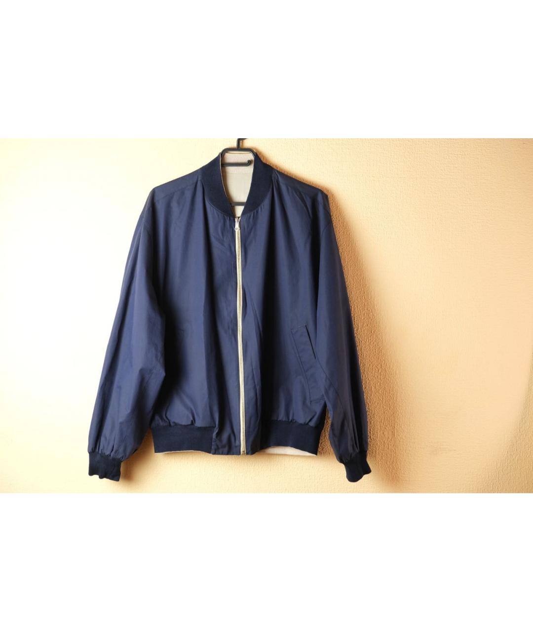 KITON Темно-синяя хлопковая куртка, фото 9