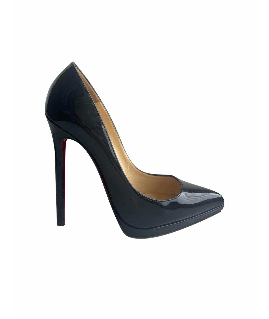 CHRISTIAN LOUBOUTIN Черные туфли из лакированной кожи, фото 1