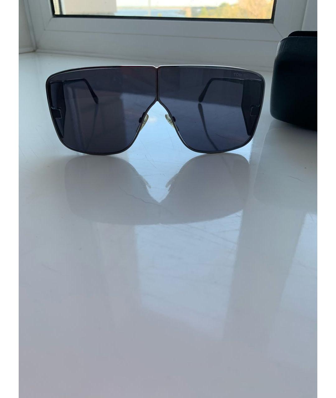 TOM FORD Черные металлические солнцезащитные очки, фото 9