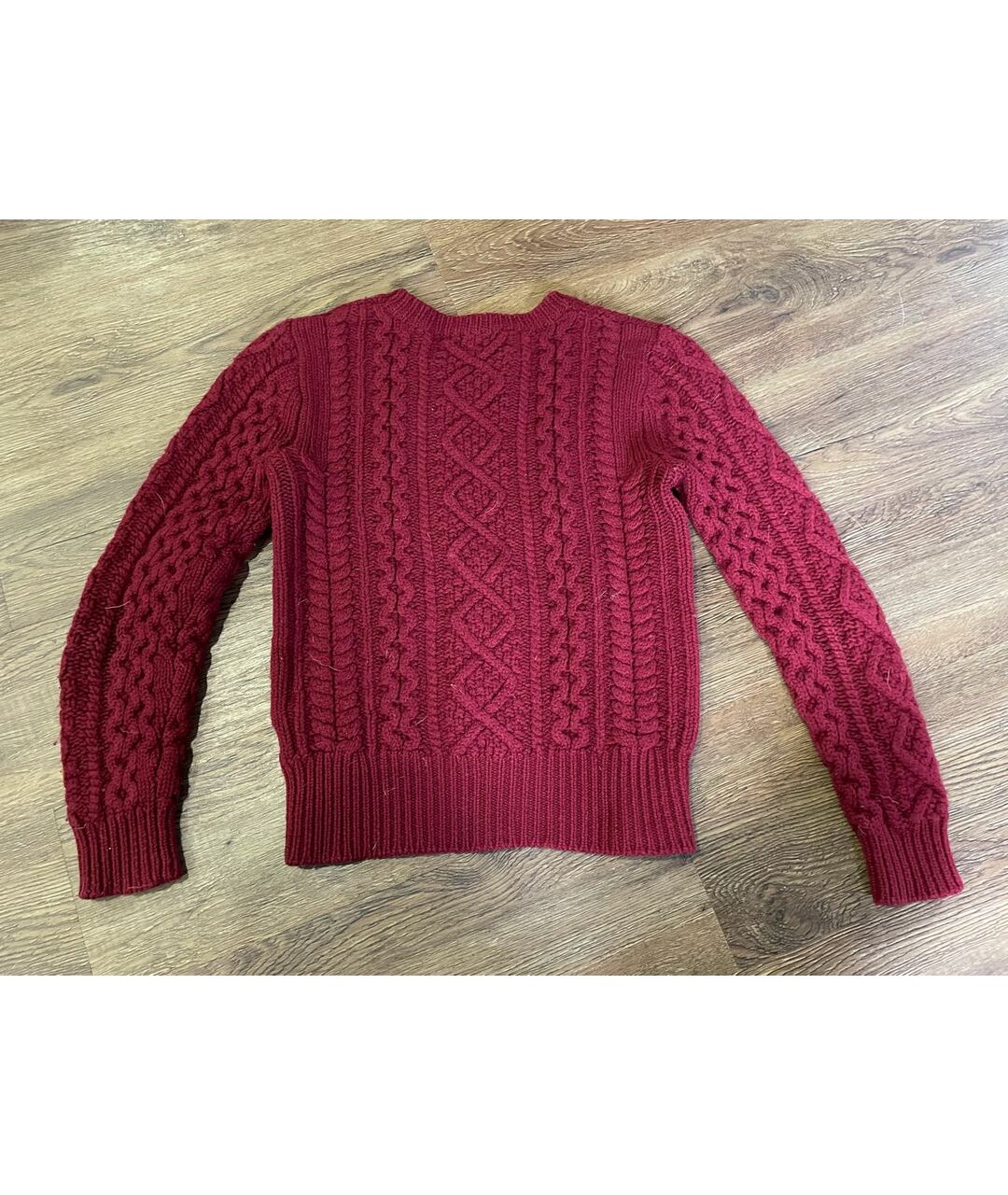 ISABEL MARANT ETOILE Бордовый шерстяной джемпер / свитер, фото 2