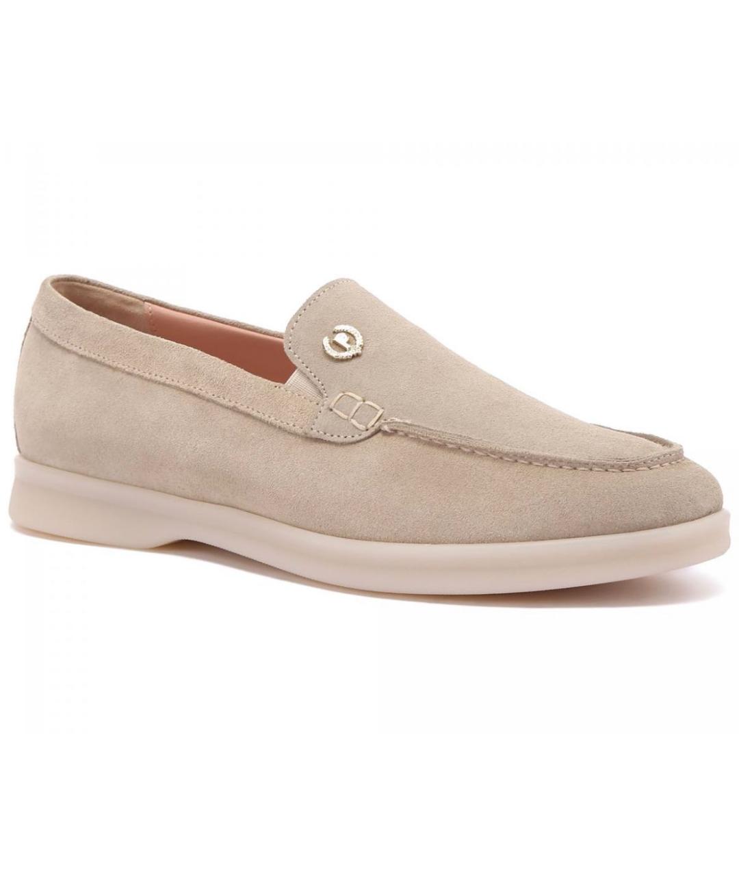 POLLINI Бежевые лоферы, фото 3