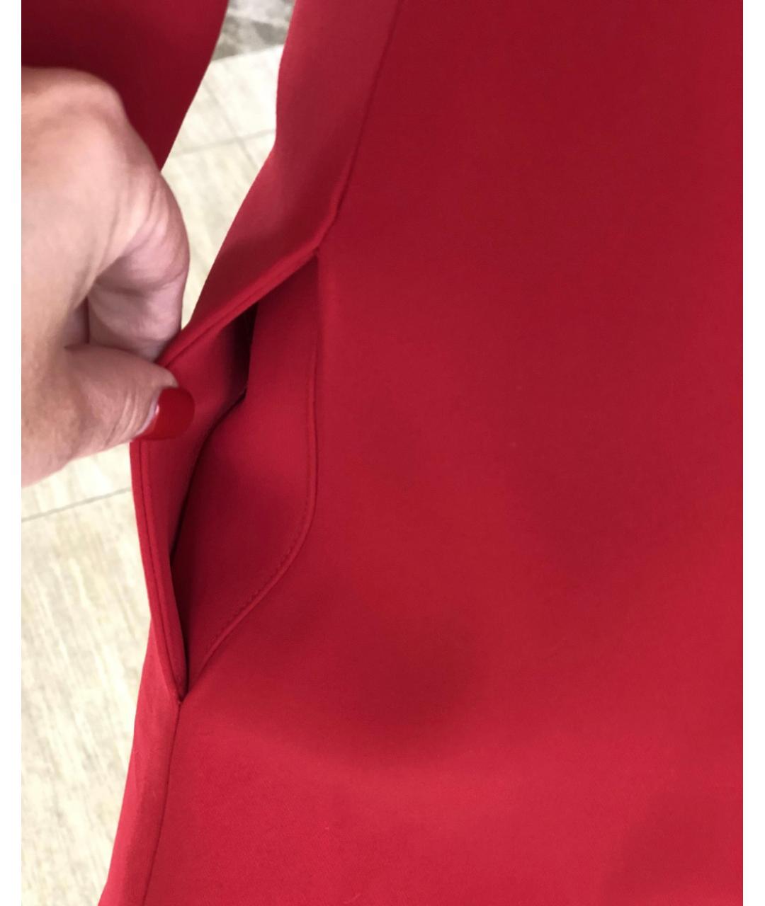 ERMANNO ERMANNO Красное полиэстеровое коктейльное платье, фото 6