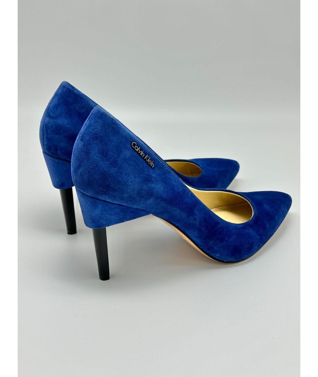 Calvin klein blue outlet suede shoes