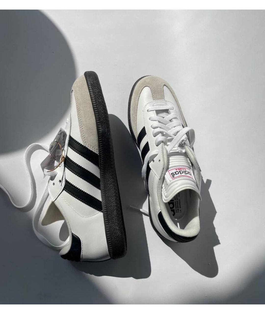 ADIDAS Белые кожаные кеды, фото 5