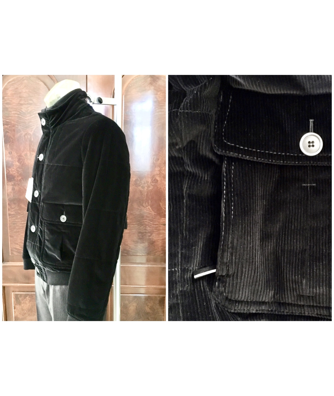 BILANCIONI Черная велюровая куртка, фото 2