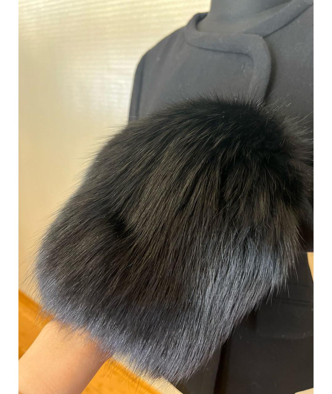 VIONNET Черное шерстяное пальто, фото 6