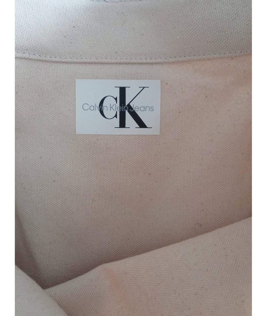 CALVIN KLEIN JEANS Бежевая сумка, фото 5