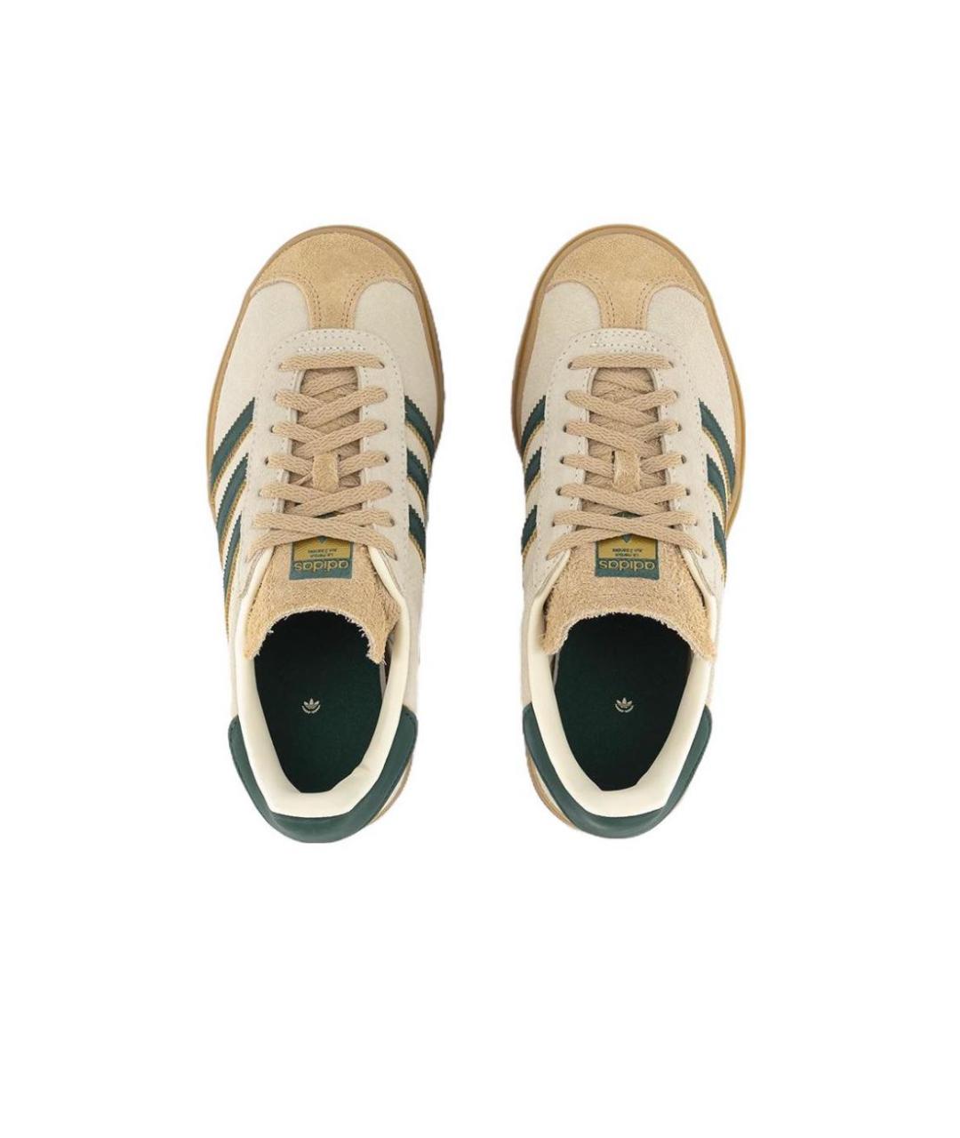 ADIDAS Бежевые замшевые кроссовки, фото 3