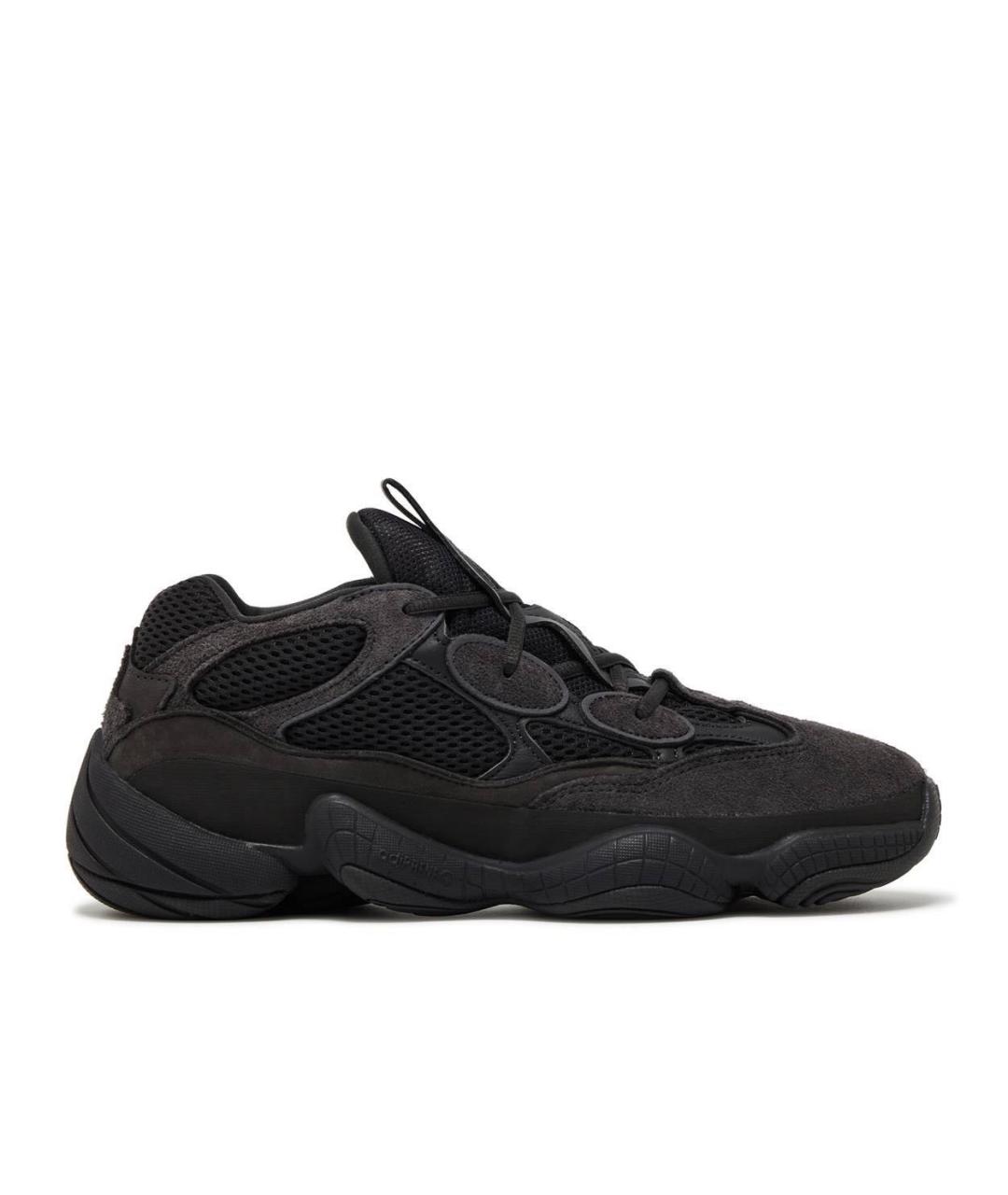 ADIDAS YEEZY Черные замшевые кроссовки, фото 1