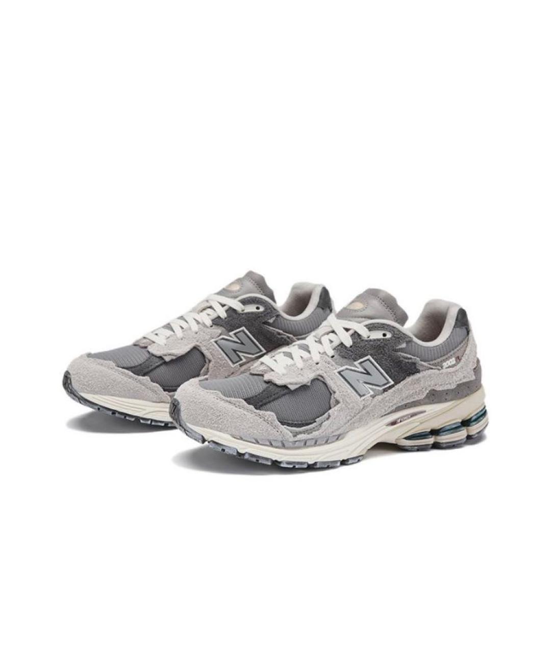 NEW BALANCE Серые замшевые кроссовки, фото 2