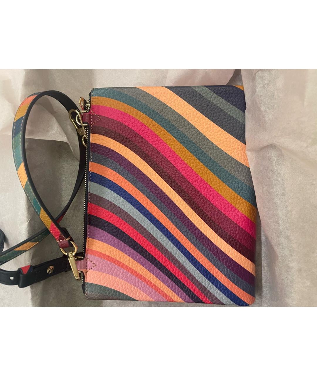 PAUL SMITH Мульти кожаная сумка через плечо, фото 3