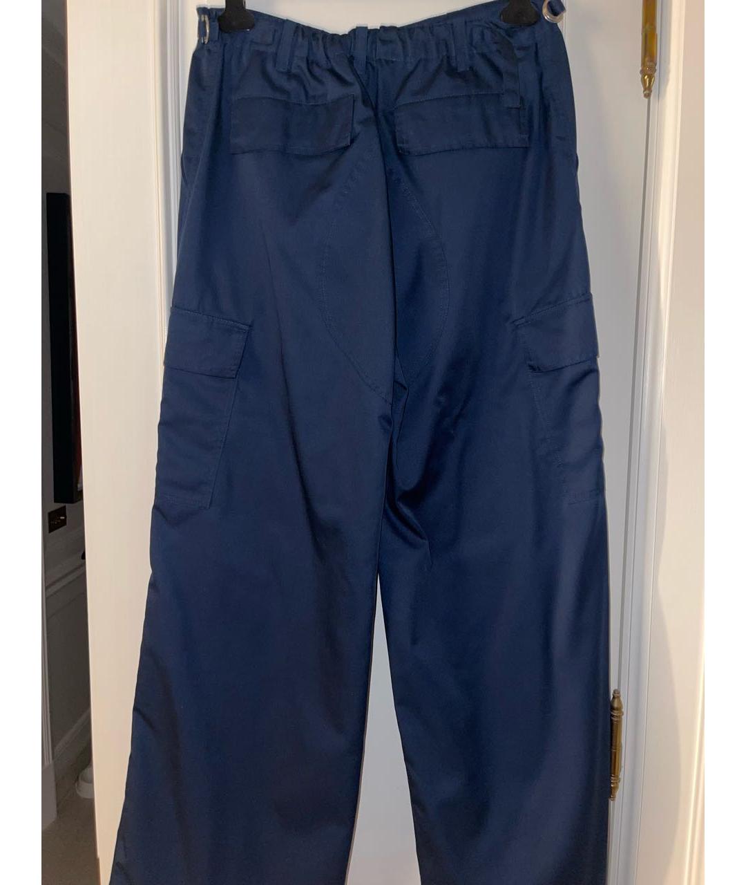 PLANTA ROSA Темно-синие хлопковые повседневные брюки, фото 3