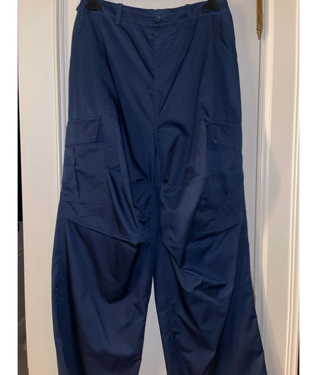 PLANTA ROSA Темно-синие хлопковые повседневные брюки, фото 2