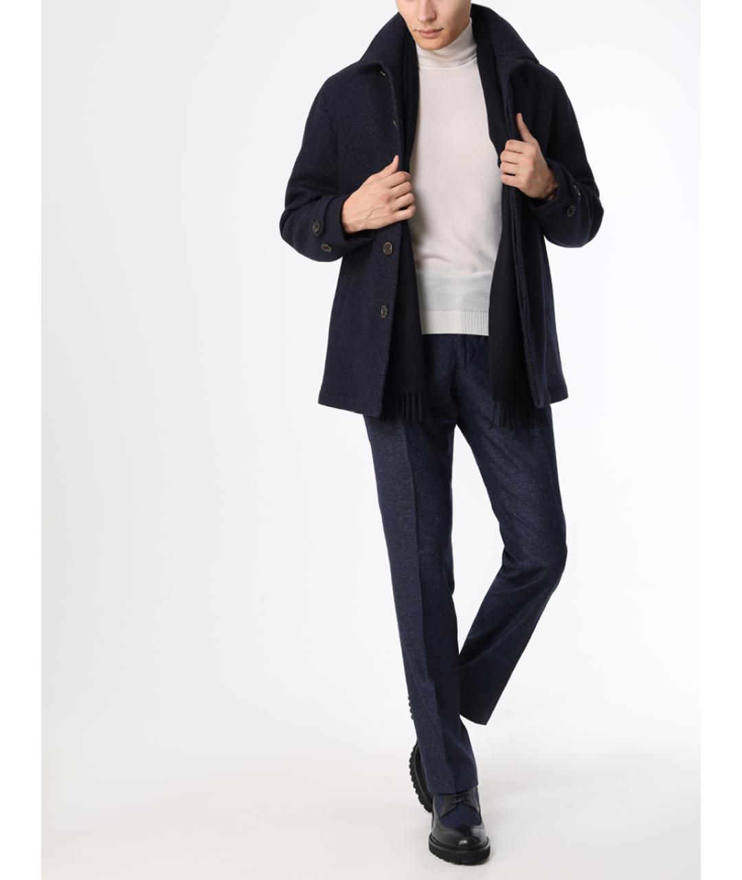 CANALI Синее пальто, фото 2