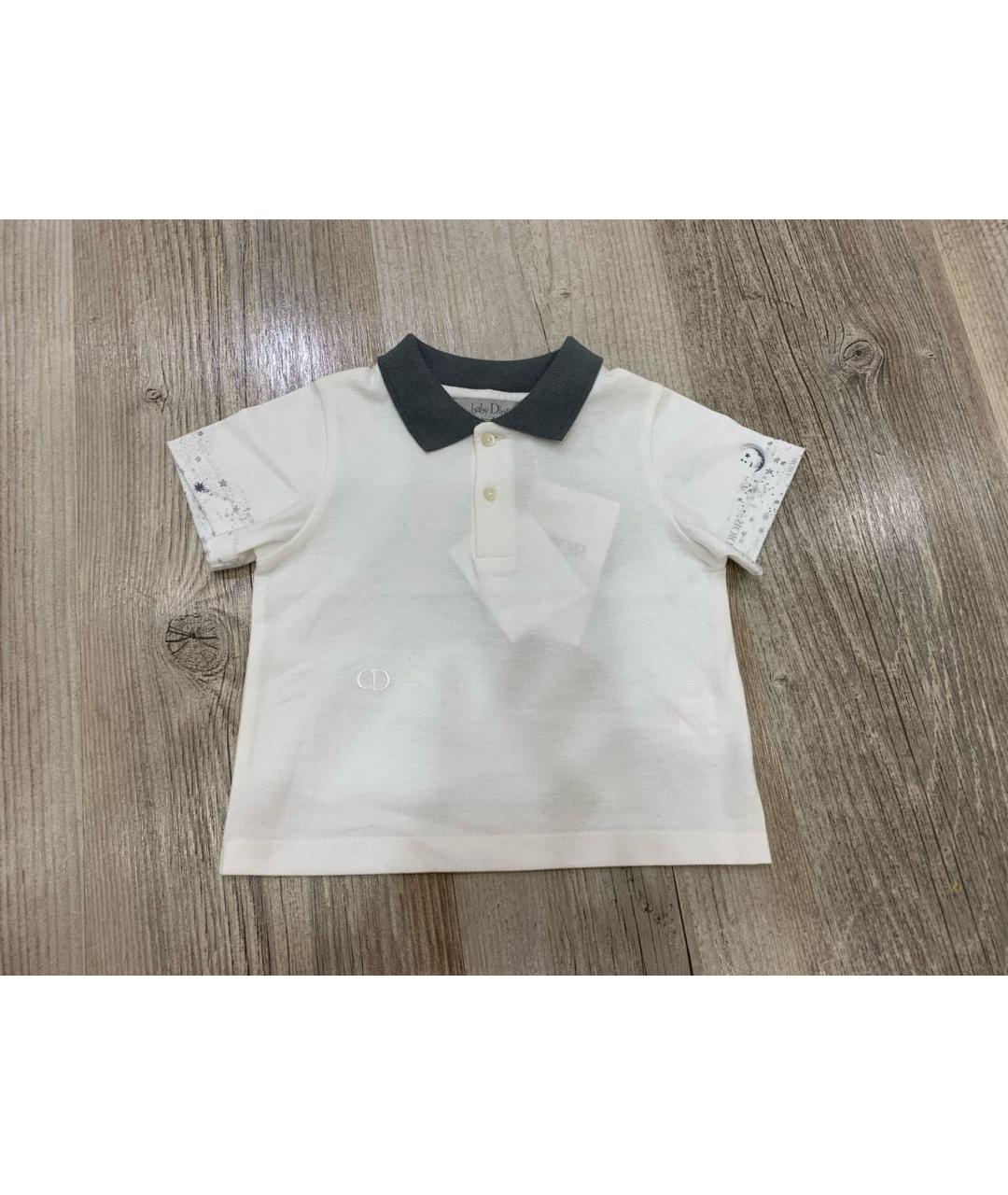 CHRISTIAN DIOR PRE-OWNED Белая хлопковая детская рубашка, фото 5