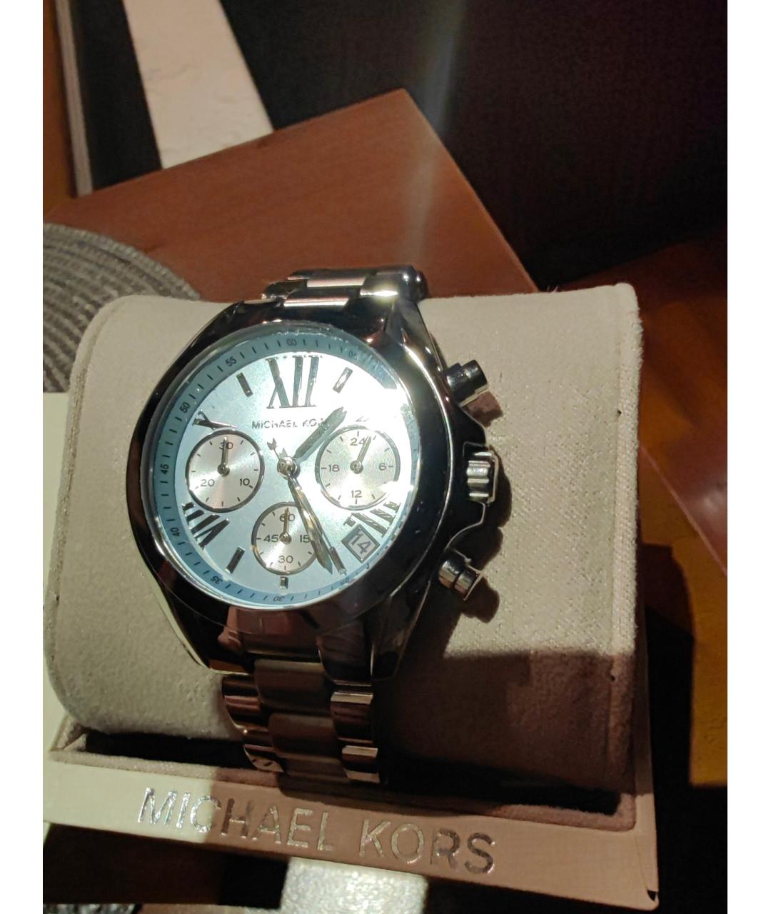 MICHAEL KORS Голубые металлические часы, фото 3