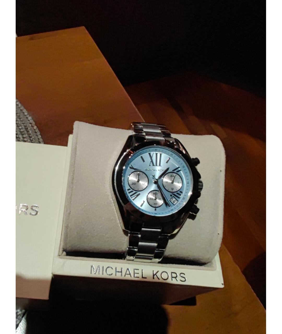 MICHAEL KORS Голубые металлические часы, фото 5