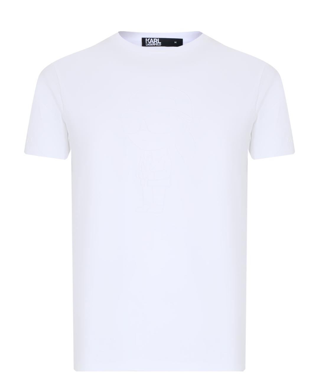 KARL LAGERFELD Белая футболка, фото 1