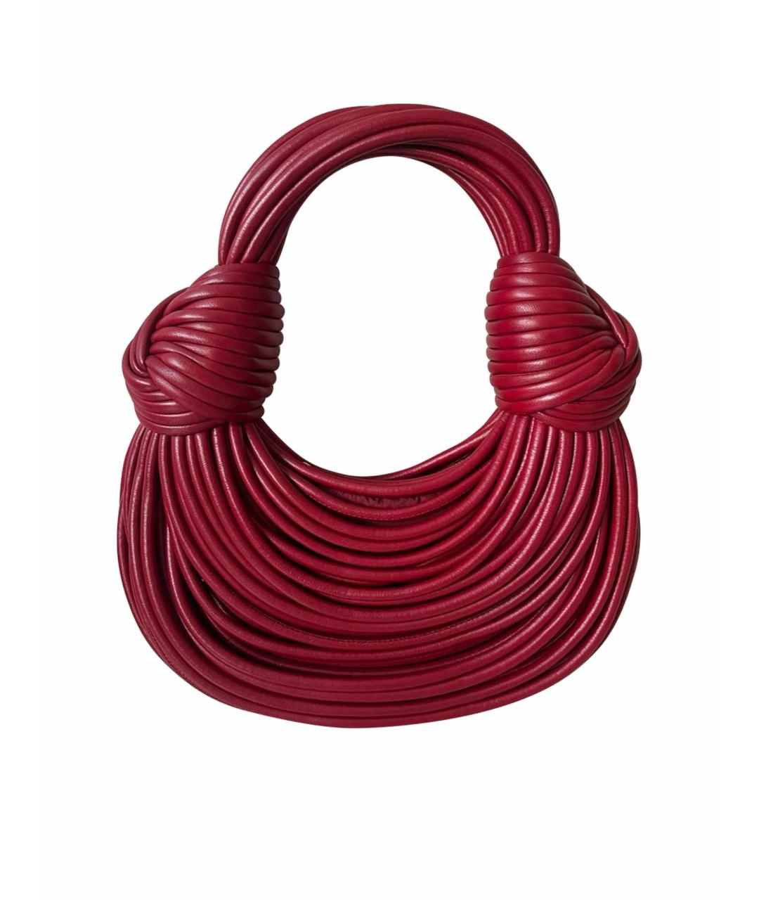 BOTTEGA VENETA Красная кожаная сумка с короткими ручками, фото 1