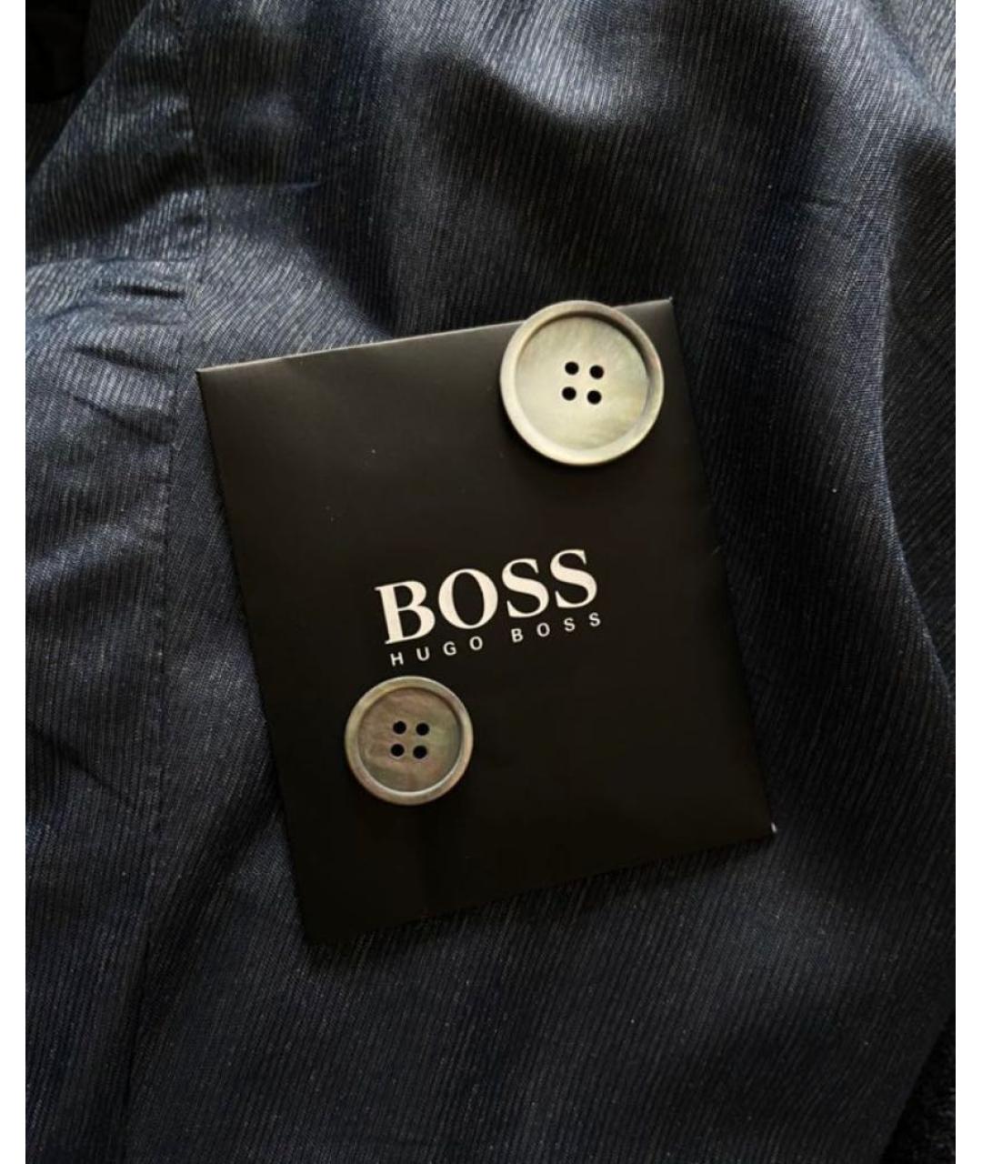 HUGO BOSS Темно-синий костюм-тройка, фото 6