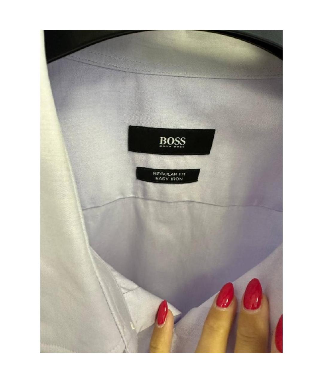 HUGO BOSS Синяя классическая рубашка, фото 3