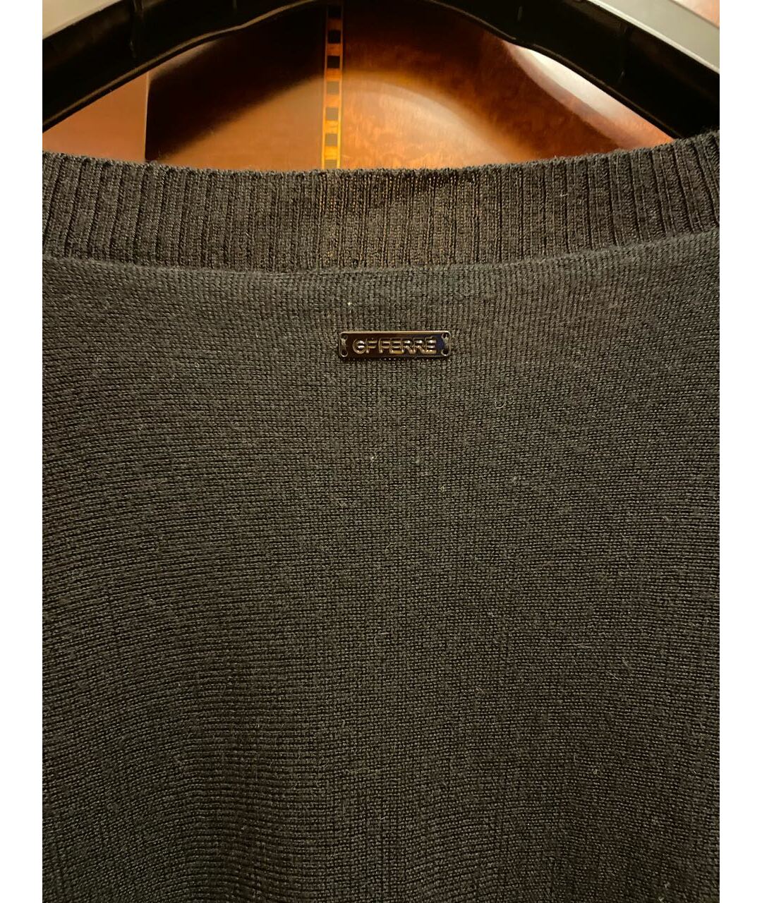 GIANFRANCO FERRE Черный джемпер / свитер, фото 3