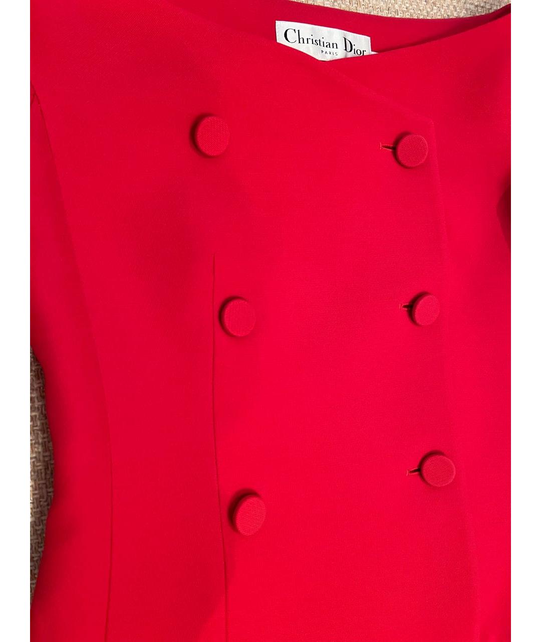 CHRISTIAN DIOR PRE-OWNED Красный жакет/пиджак, фото 4