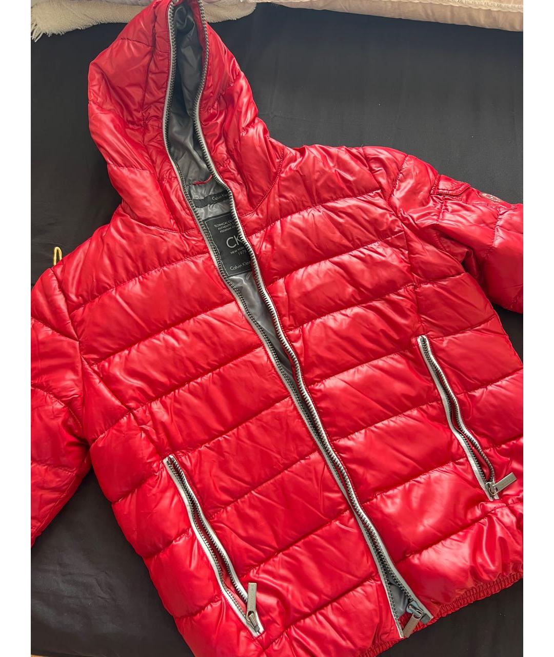 Calvin klein windbreaker red best sale