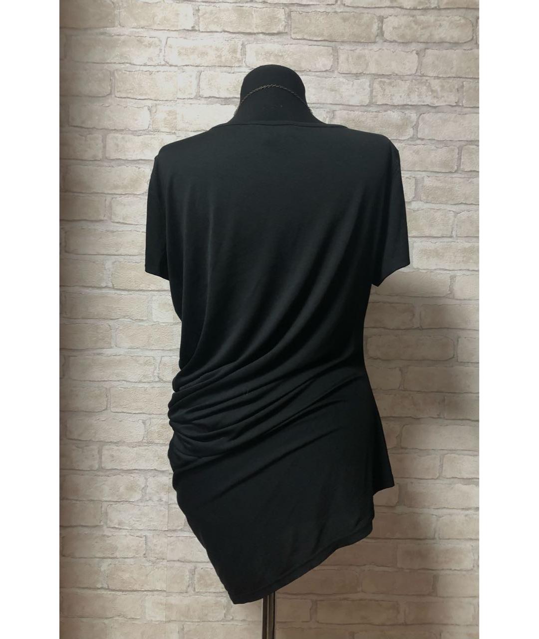 SPORTMAX Черная шелковая блузы, фото 2