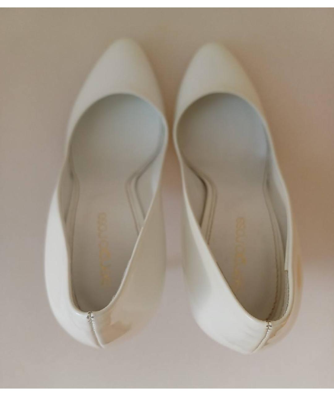SERGIO ROSSI Белые туфли из лакированной кожи, фото 3
