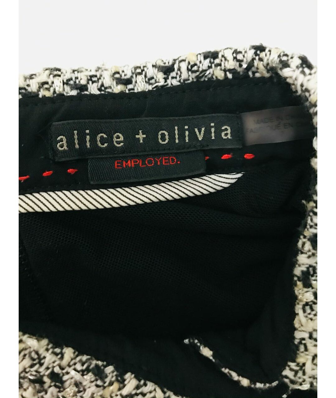 ALICE+OLIVIA Мульти хлопко-эластановое повседневное платье, фото 7
