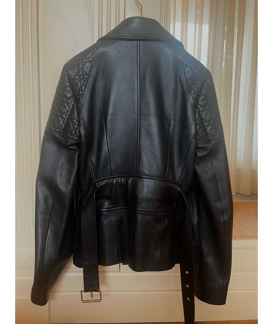 CHRISTIAN DIOR Черная кожаная куртка, фото 2
