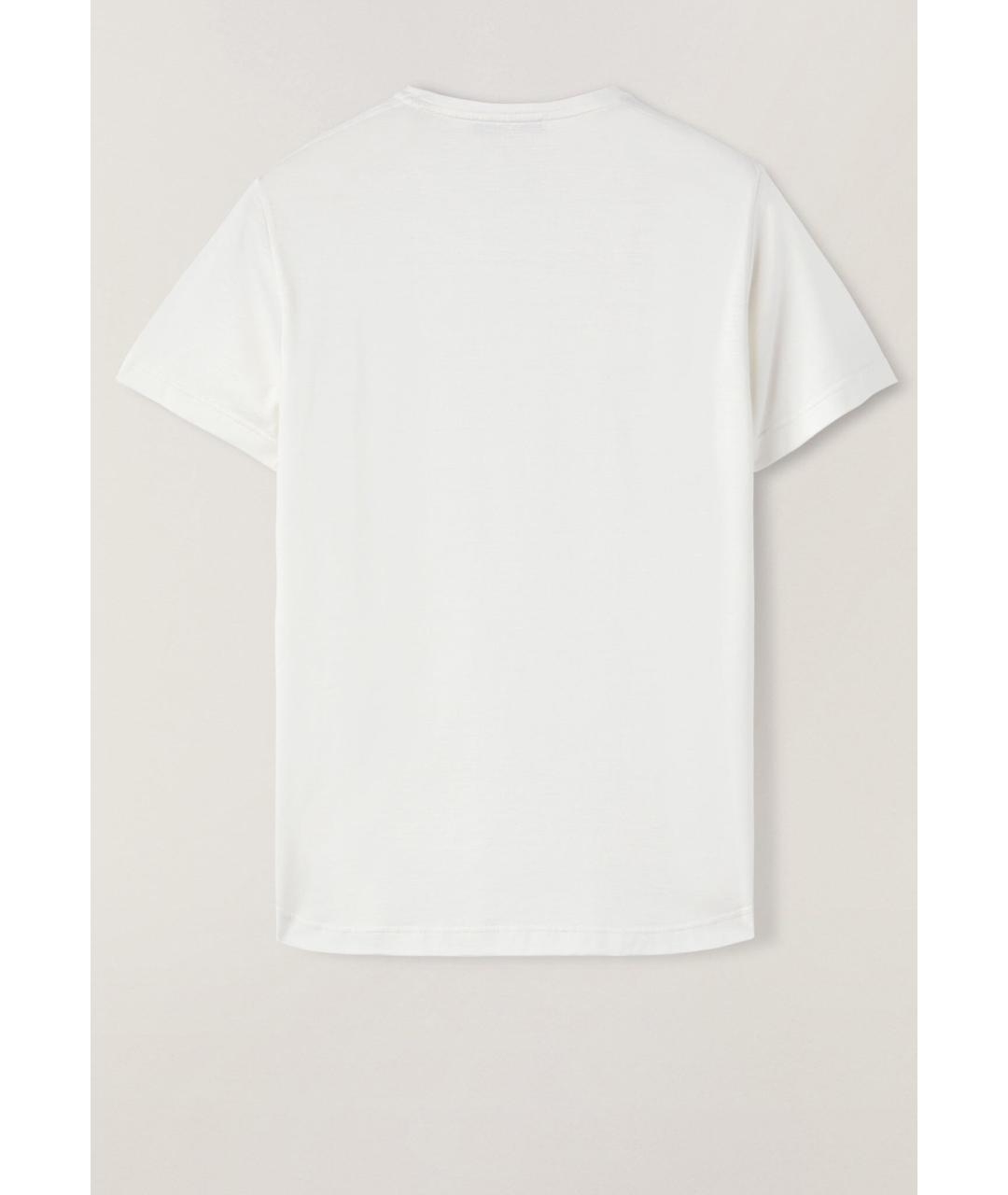 LORO PIANA Белая футболка, фото 2