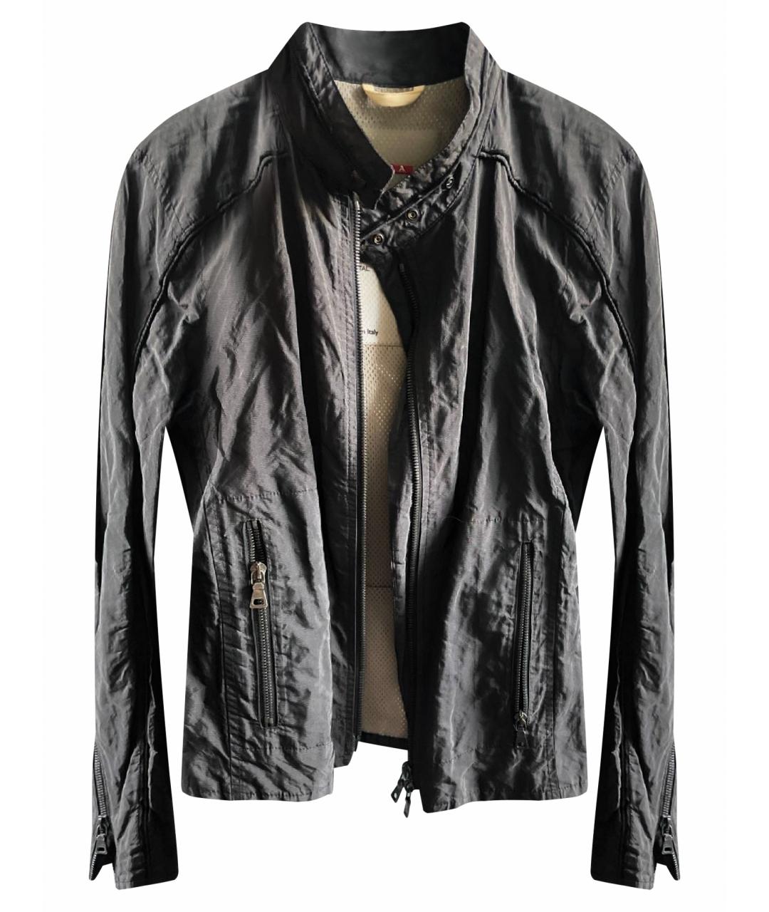 PRADA Черная полиуретановая куртка, фото 1