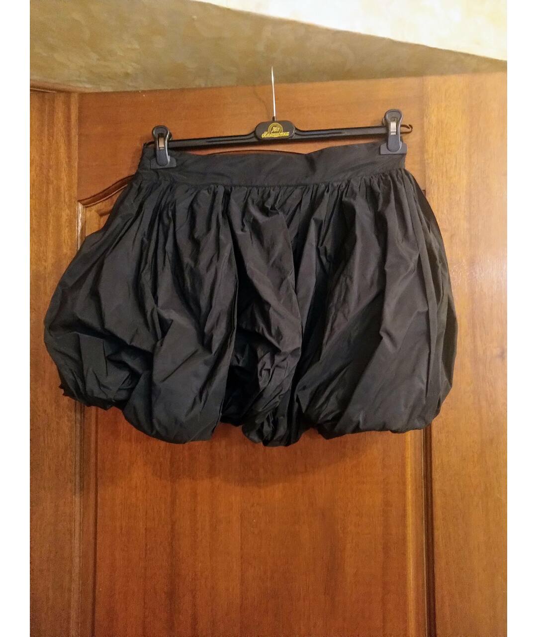 JUST CAVALLI Черная полиэстеровая юбка мини, фото 2