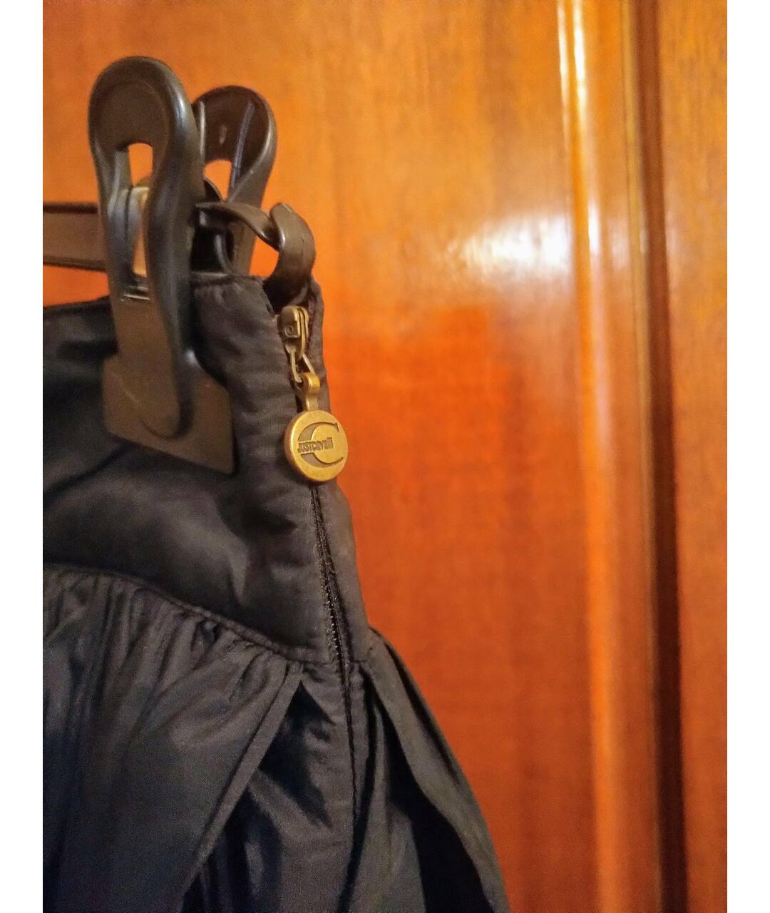 JUST CAVALLI Черная полиэстеровая юбка мини, фото 3
