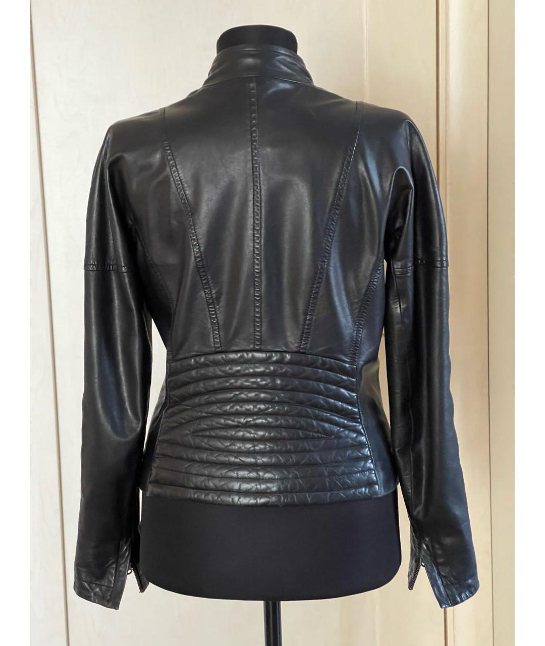 WEEKEND MAX MARA Черная кожаная куртка, фото 2
