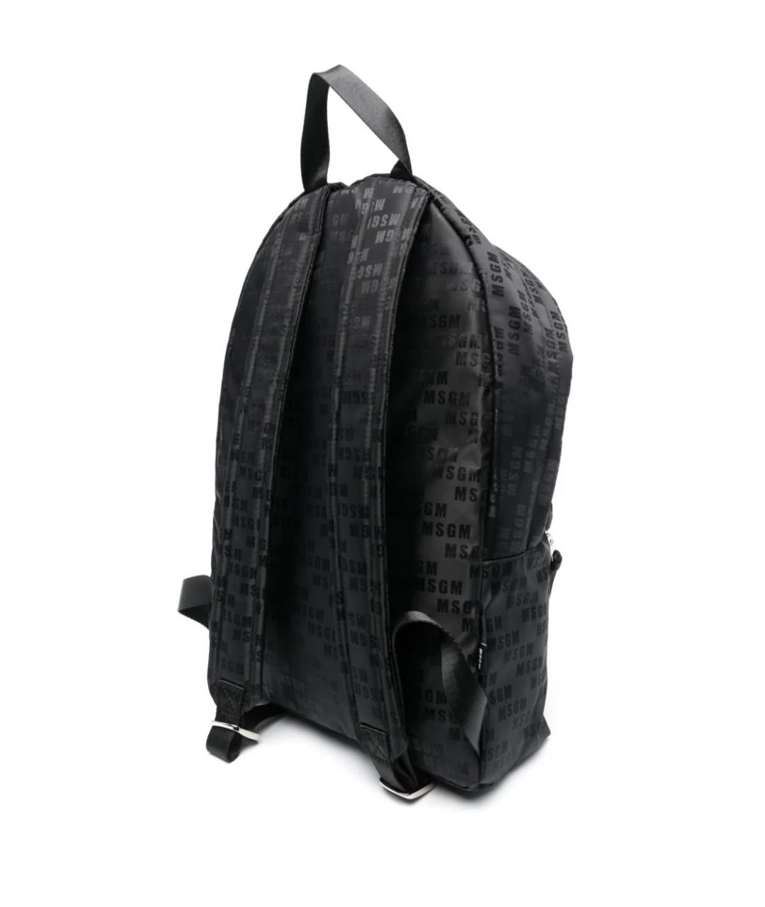 MSGM Черный синтетический рюкзак, фото 2