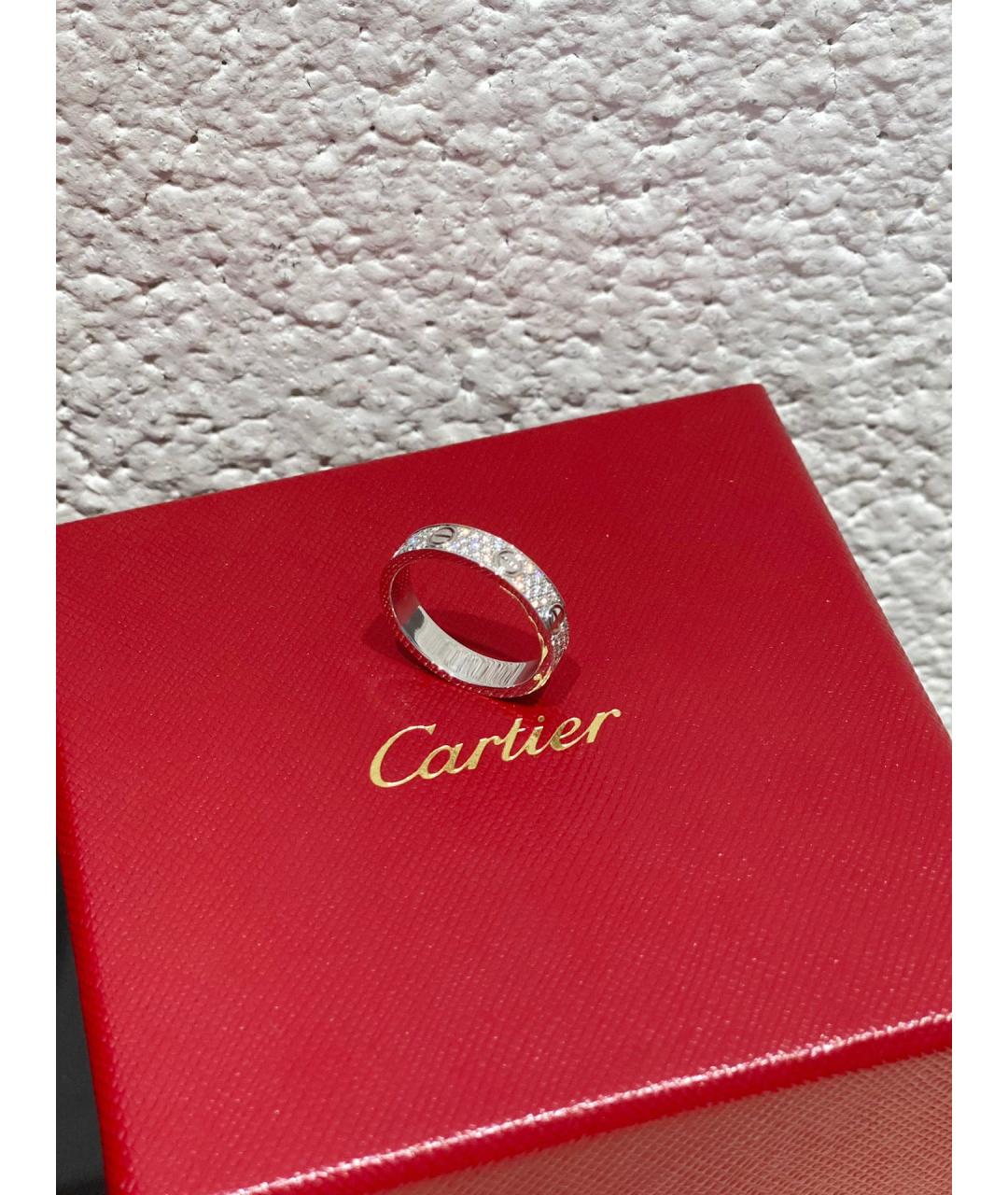 CARTIER Белое кольцо из белого золота, фото 4