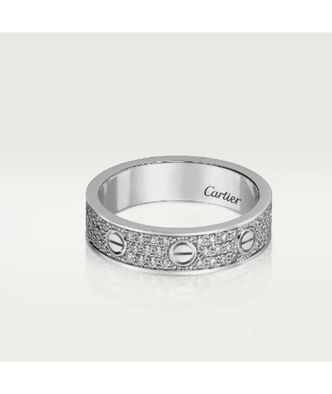 CARTIER Белое кольцо из белого золота, фото 7