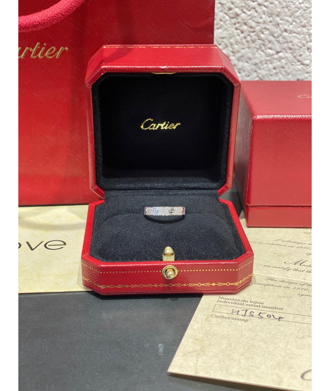 CARTIER Белое кольцо из белого золота, фото 6